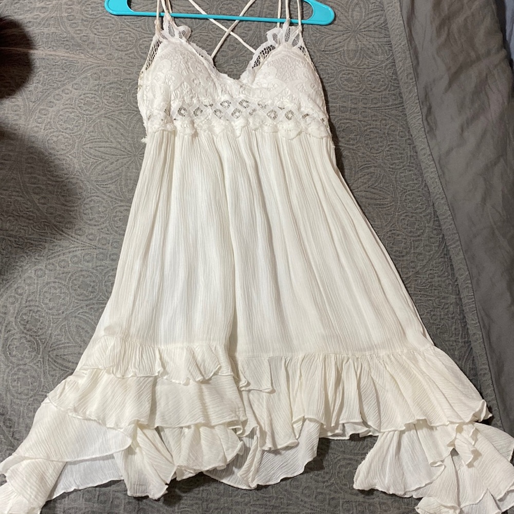 White Boho boutique Dress